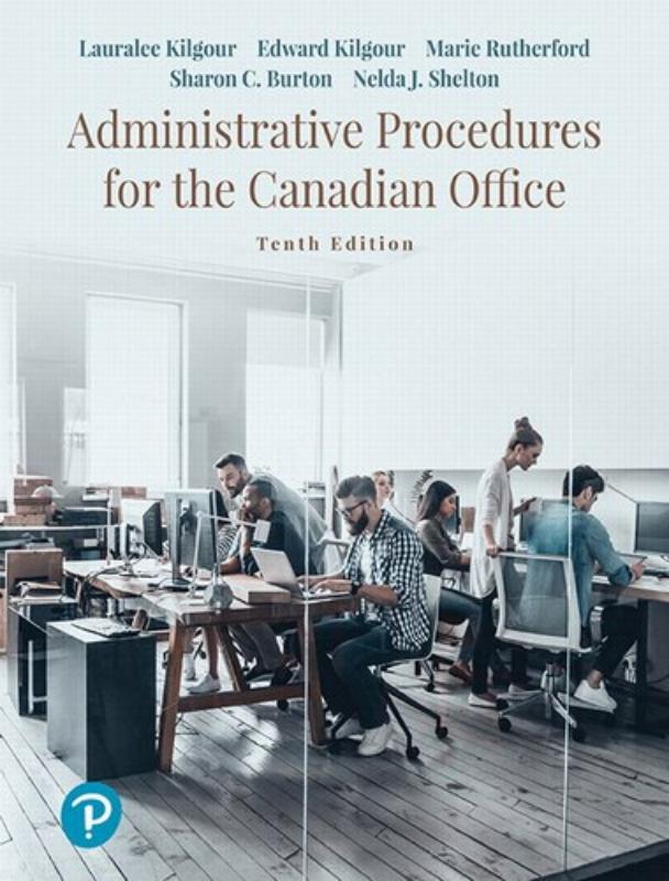 9780135596401 Administrative Procedures For The Canadian Office Plus Compa