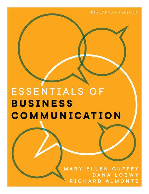 9780176909659 Essentials Of Business Communication