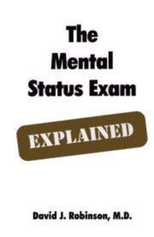9781894328319 Mental Status Exam - Explained