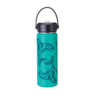 Wide Mouth Insulated Bottle - Raven Fin Killer Whale
