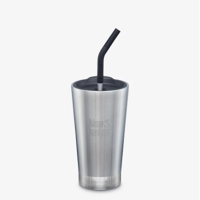 16Oz Insulated Tumbler /W Lid - Brushed Stainless